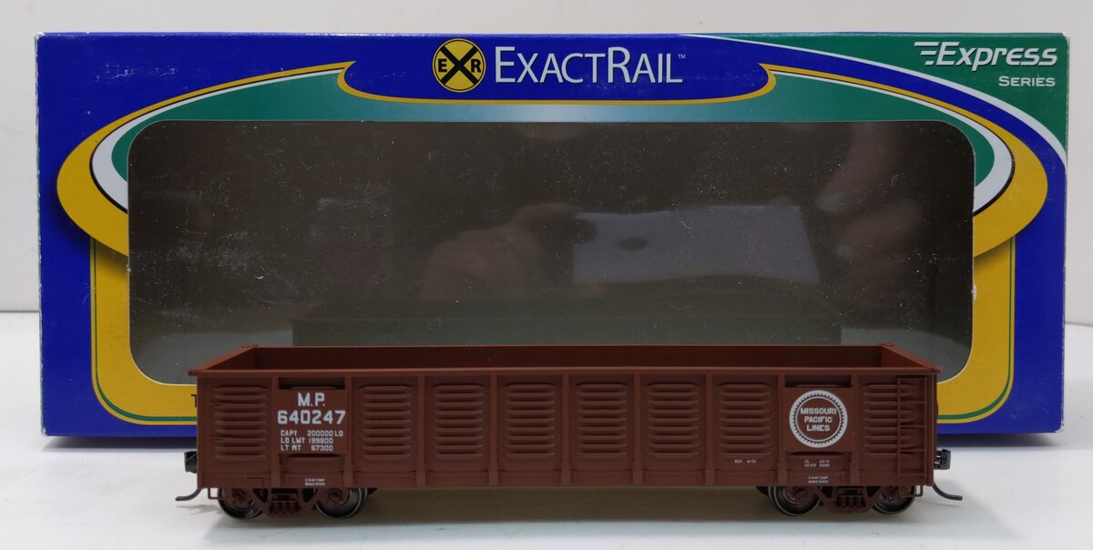 ExactRail EX-1211-3 HO Missouri Pacific Gunderson 2420 cu ft Gondola #640247 LN/Box