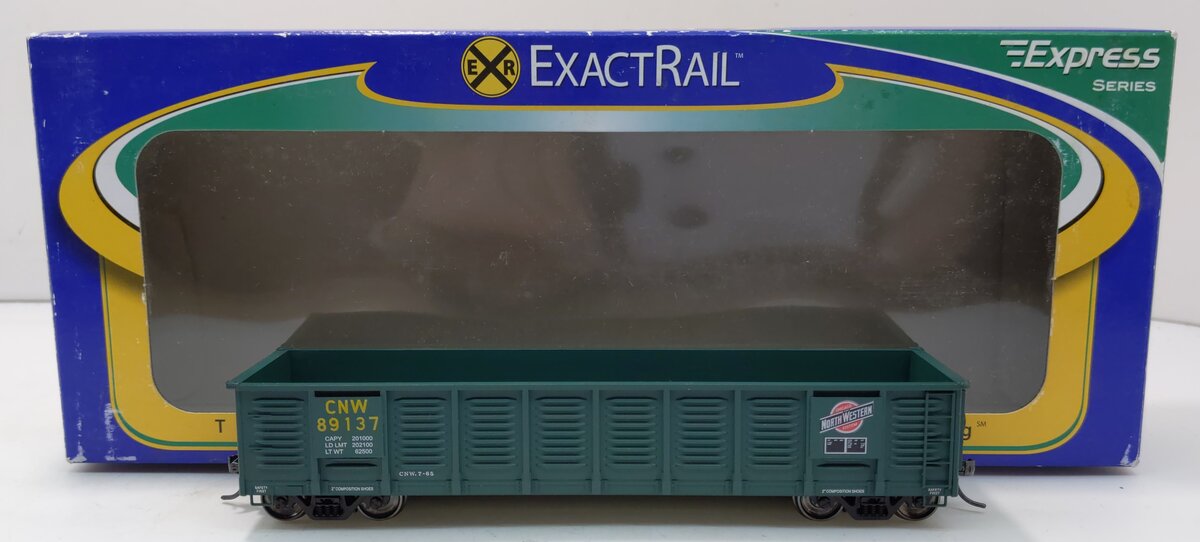 ExactRail EX-1210-2 HO Scale CNW Gunderson 2420 cu ft Gondola #89137 NIB