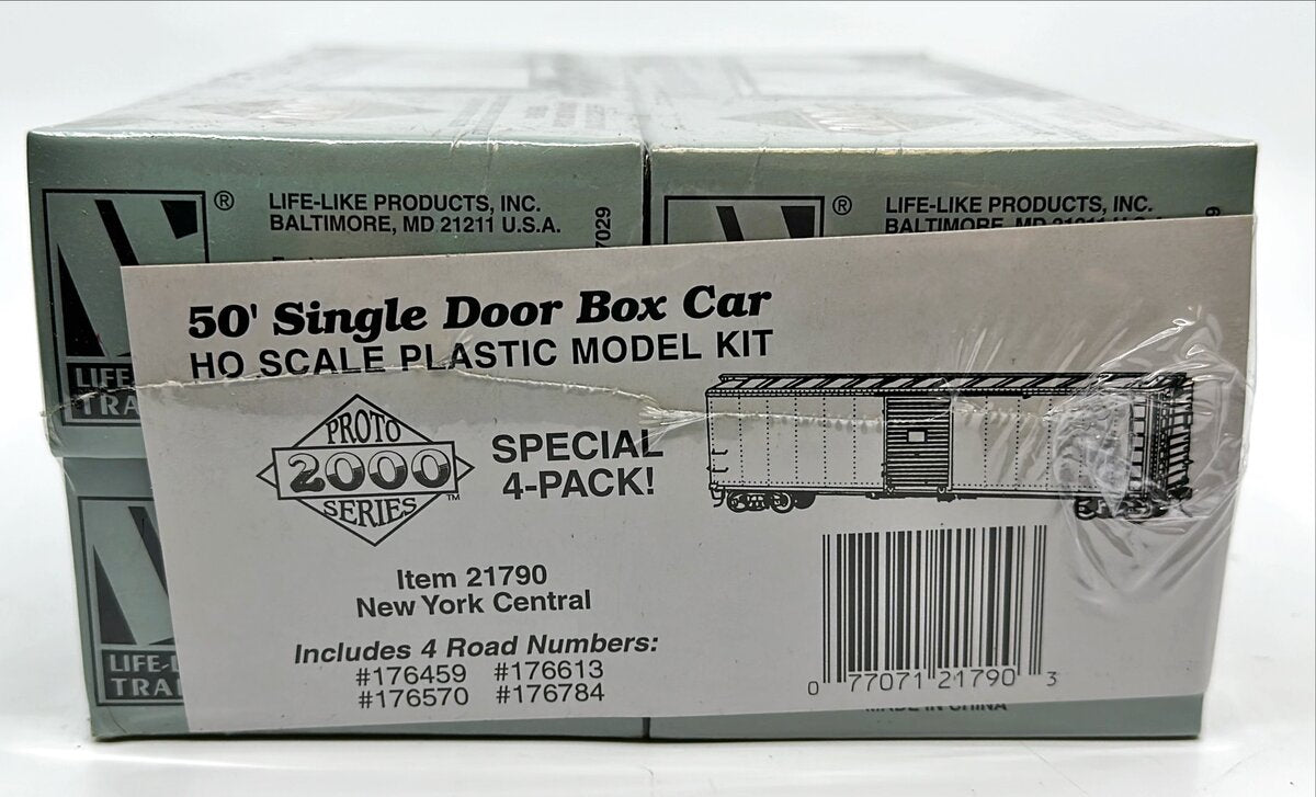 Proto 2000 21790 HO New York Central Single Door Boxcar Kit (Pack of 4)