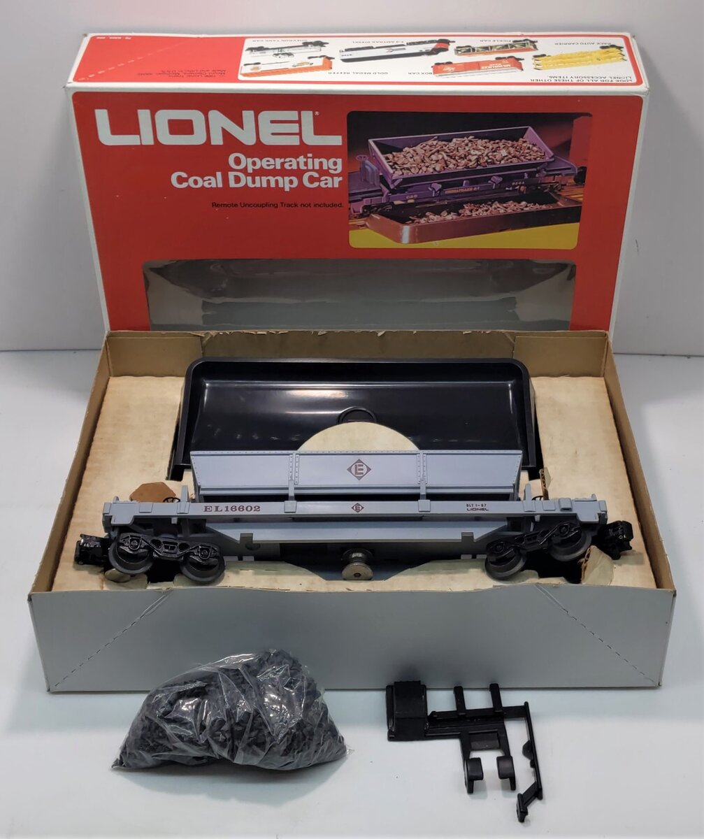 Lionel 6-16602 O Gauge Erie Lackawanna Coal Dump Car LN/Box