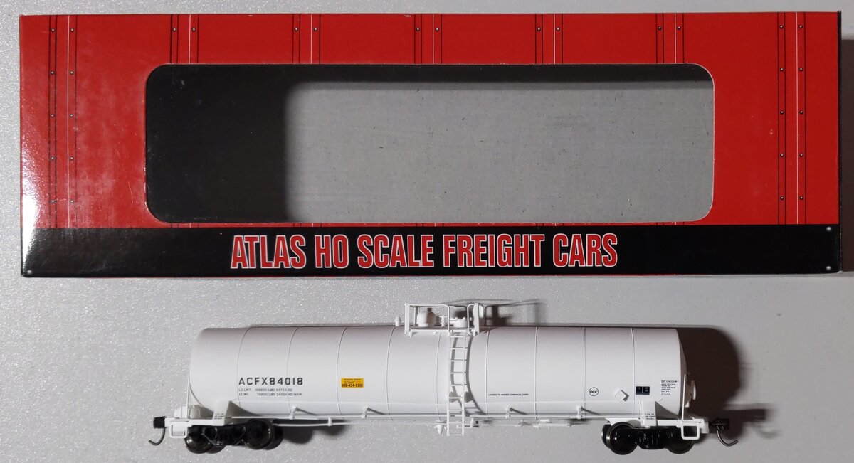 Atlas 1623-1 HO Scale ACFX/Amoco 23,500 Gallon Tank Car #84018 LN/Box