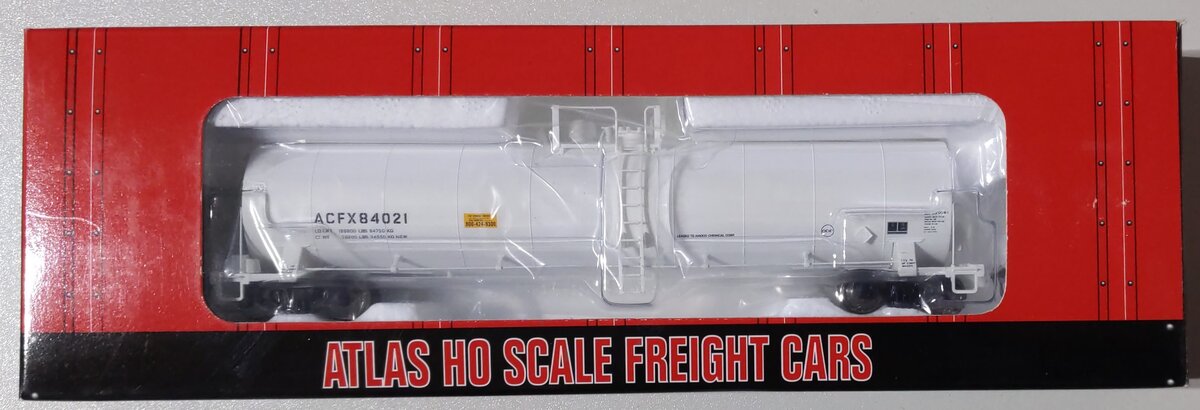 Atlas 1623-2 HO Scale ACFX/Amoco 23,500 Gallon Tank Car #84021 LN/Box