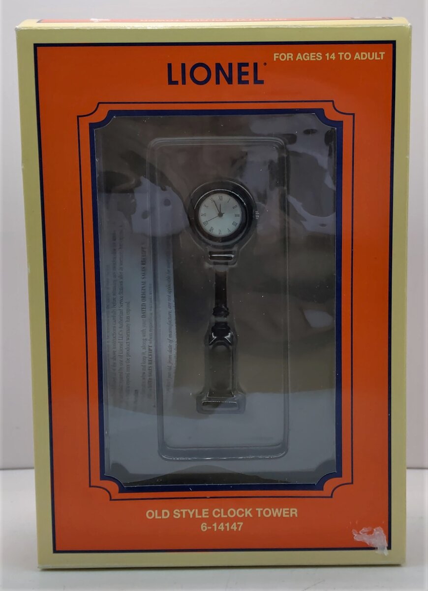 Lionel 6-14147 O Gauge Old Style Clock Tower LN/Box