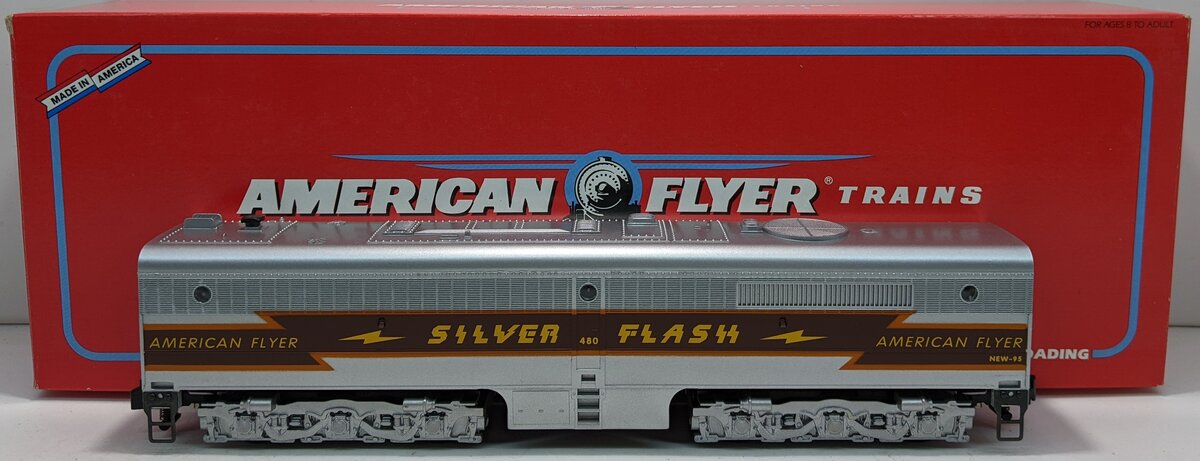American Flyer 6-48128 S Scale Silver Flash Alco PB-1 Non-Powered Diesel B-Unit LN/Box