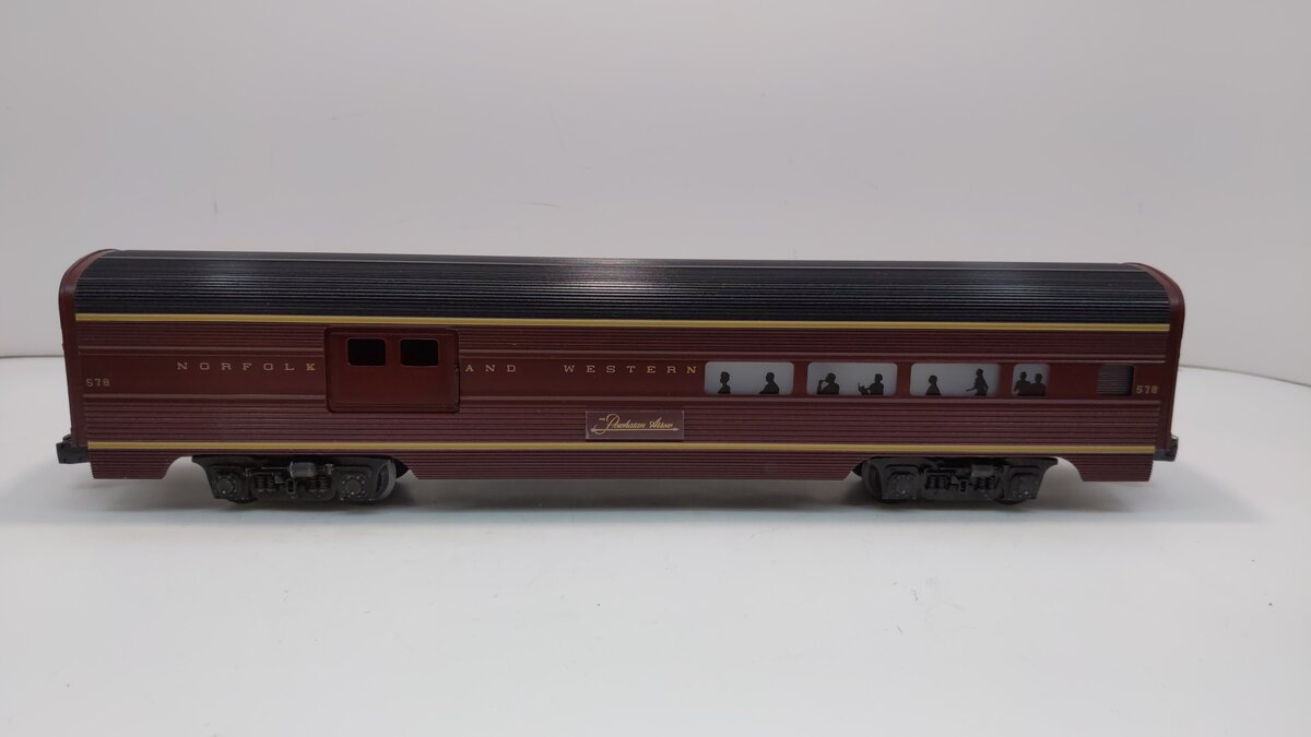Lionel 6-9563 O Gauge Norfolk & Western Aluminum Combo Car #578 EX/Box