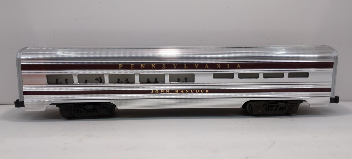 Lionel 6-7208 O Gauge Pennsylvania "John Hancock" Aluminum Dining Car NIB