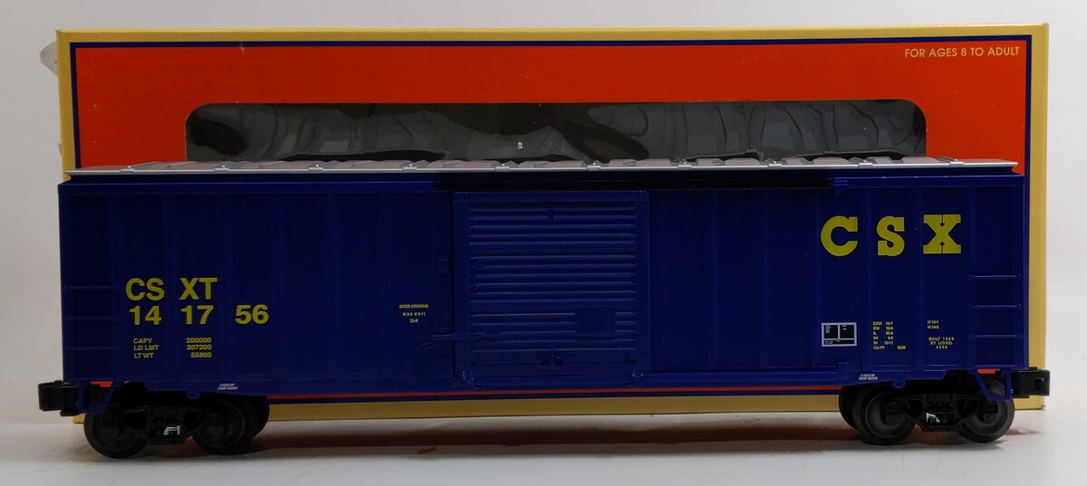 Lionel 6-17253 O Gauge CSX 50' Modern Boxcar #141756 LN/Box