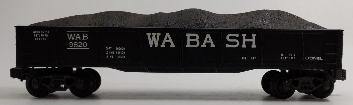 Lionel 6-9820 O Gauge Wabash Gondola Car #9820 VG/Box