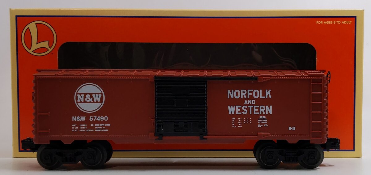 Lionel 6-26241 O Gauge Norfolk & Western Starter Boxcar #57490 LN/Box