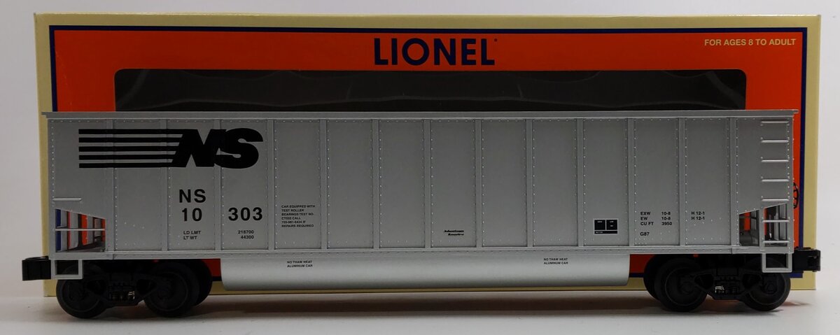 Lionel 6-17463 O Gauge Norfolk Southern Bathtub Gondola #10303 LN/Box