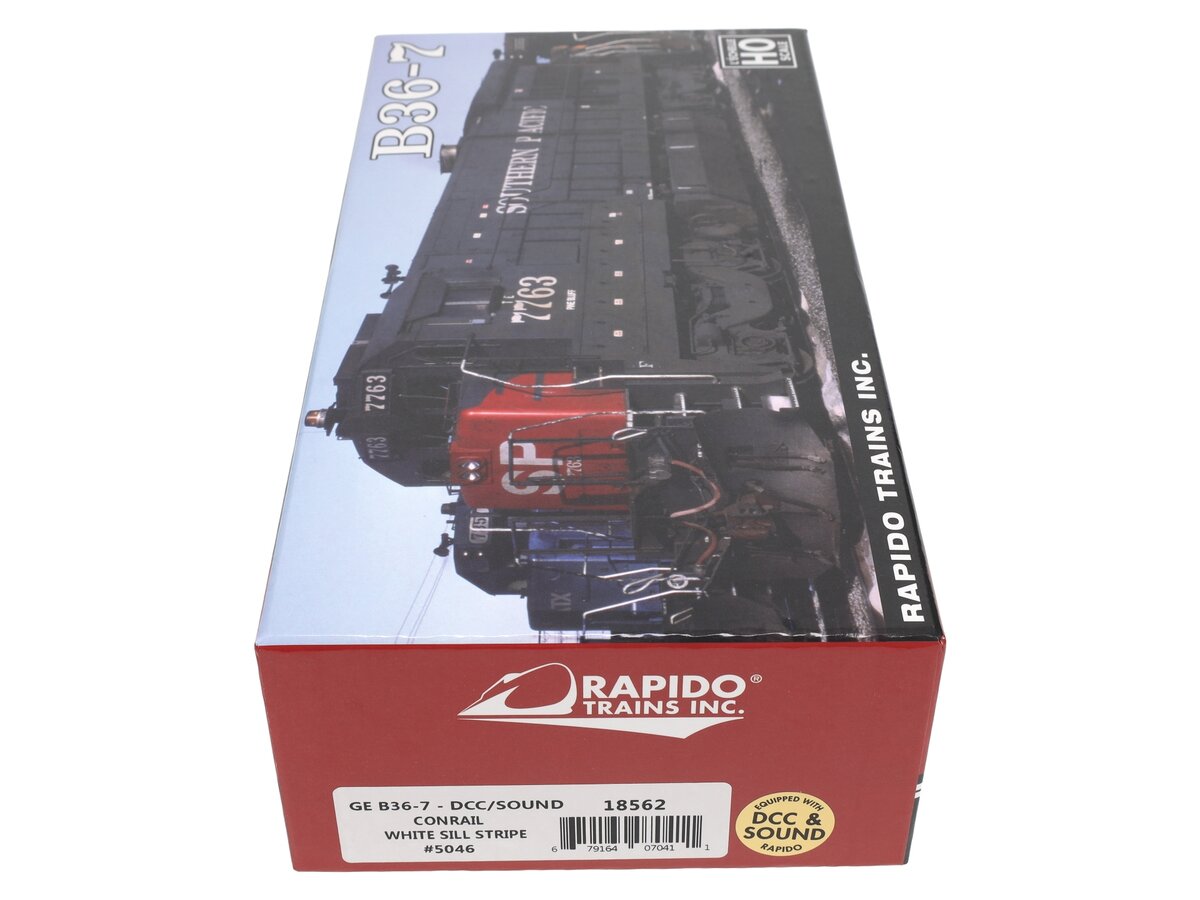 Rapido Trains 018562 HO Conrail B36-7 Diesel Locomotive with Sound #5046