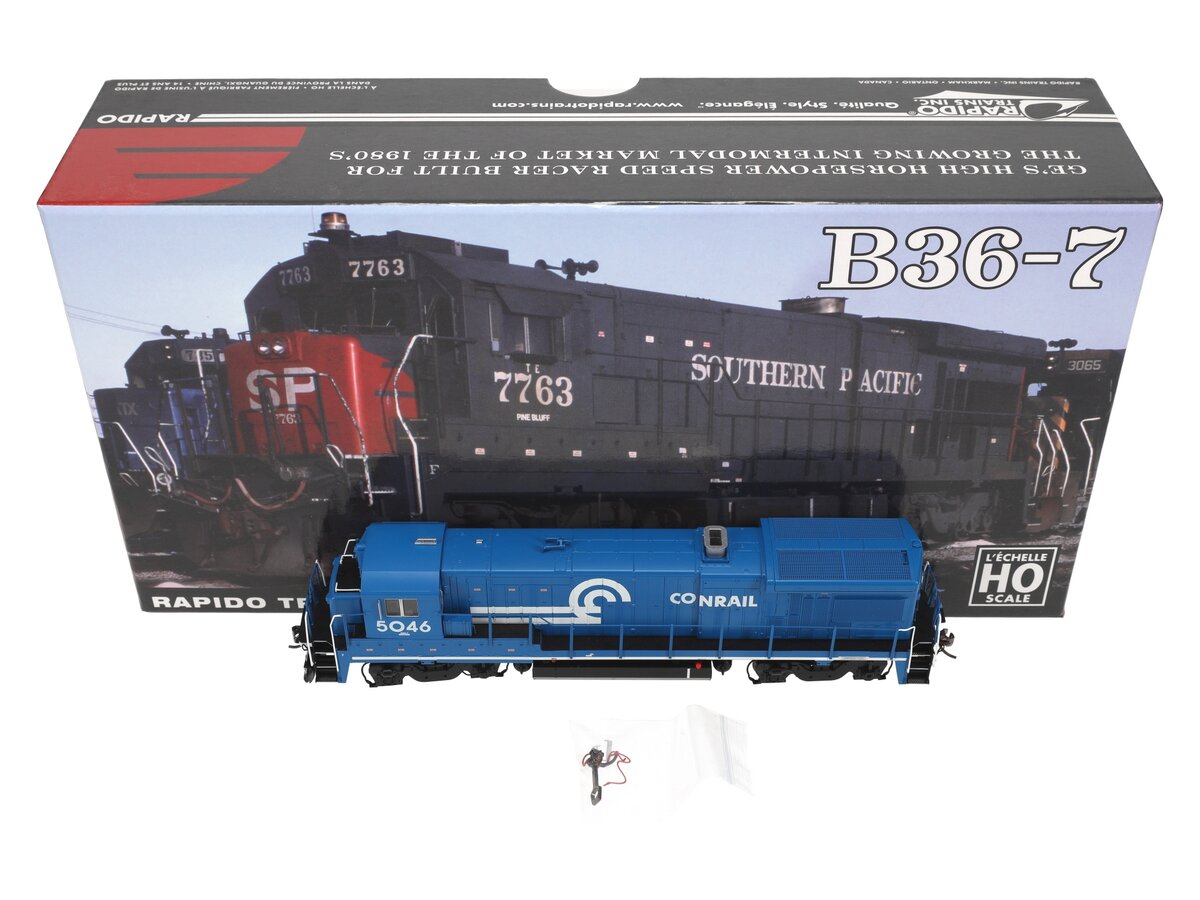 Rapido Trains 018562 HO Conrail B36-7 Diesel Locomotive with Sound #5046