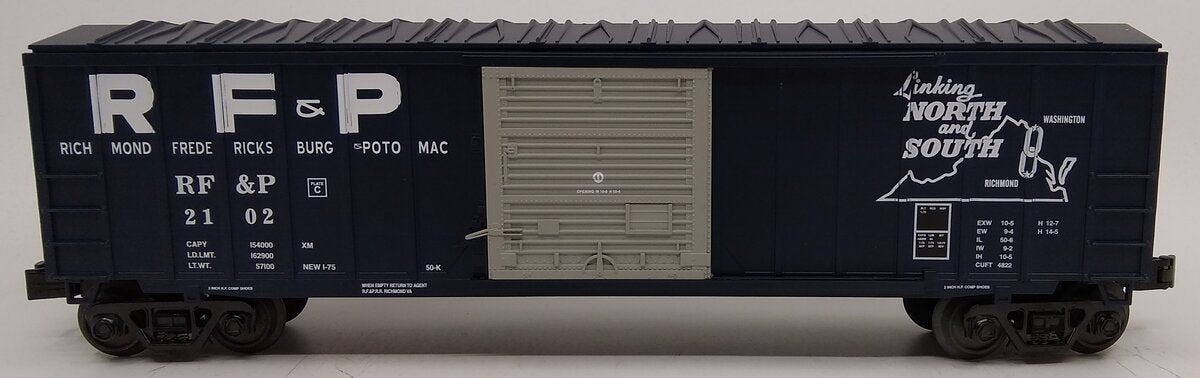 MTH 30-74705 O Richmond Fredericksburg & Potomac 50' Modern Box Car #2102 LN/Box