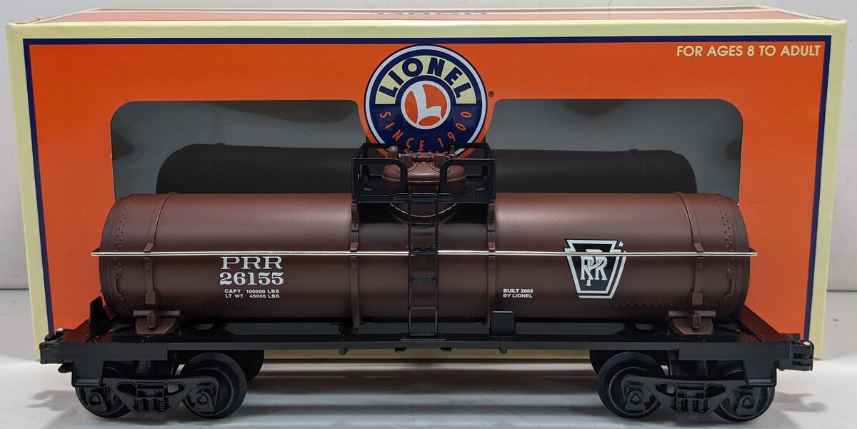 Lionel 6-26155 O Gauge Pennsylvania Railroad Single-Dome Tank Car #26155