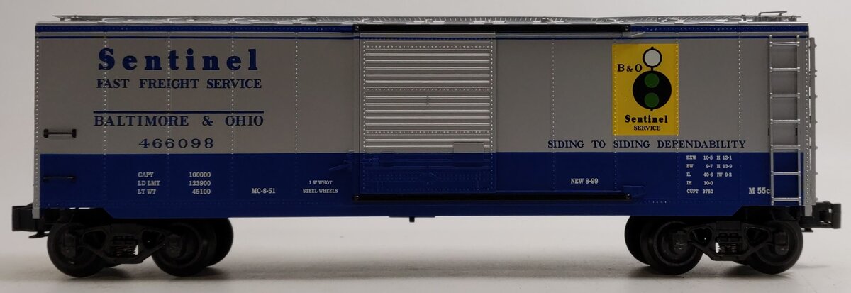 K-Line K761-1091 O Gauge Baltimore & Ohio Sentinel Classic Boxcar LN/Box