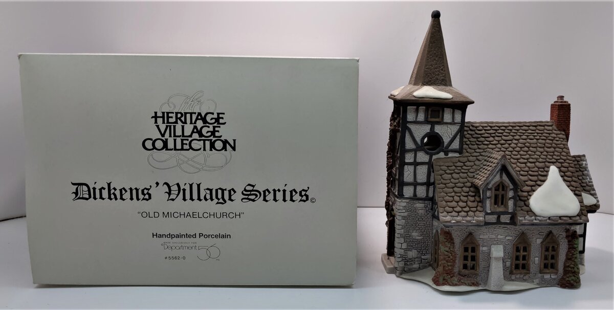 Dept 56 5562-0 Dickens Village Old Michaelchurch Building LN/Box