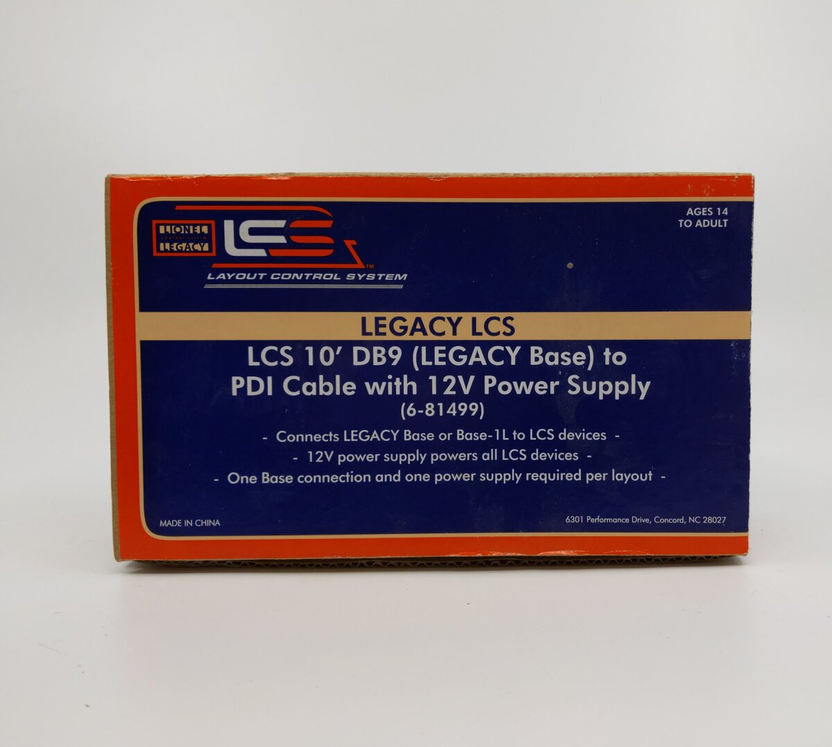 Lionel 6-81499 Legacy Control System (LCS) Power Supply w/DB9 Cable LN/Box