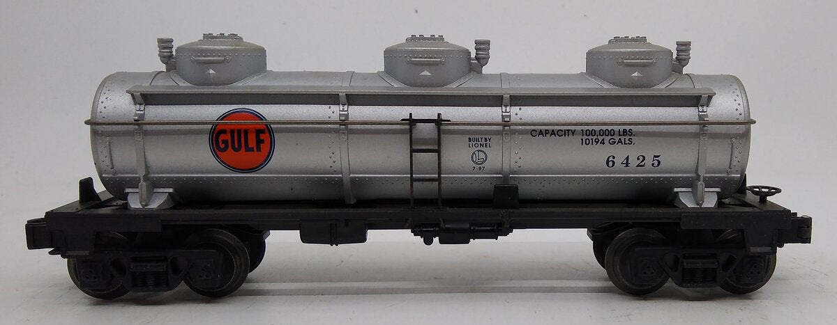 Lionel 6-19612 O Gauge Gulf Triple Dome Tank Car #6425 LN/Box
