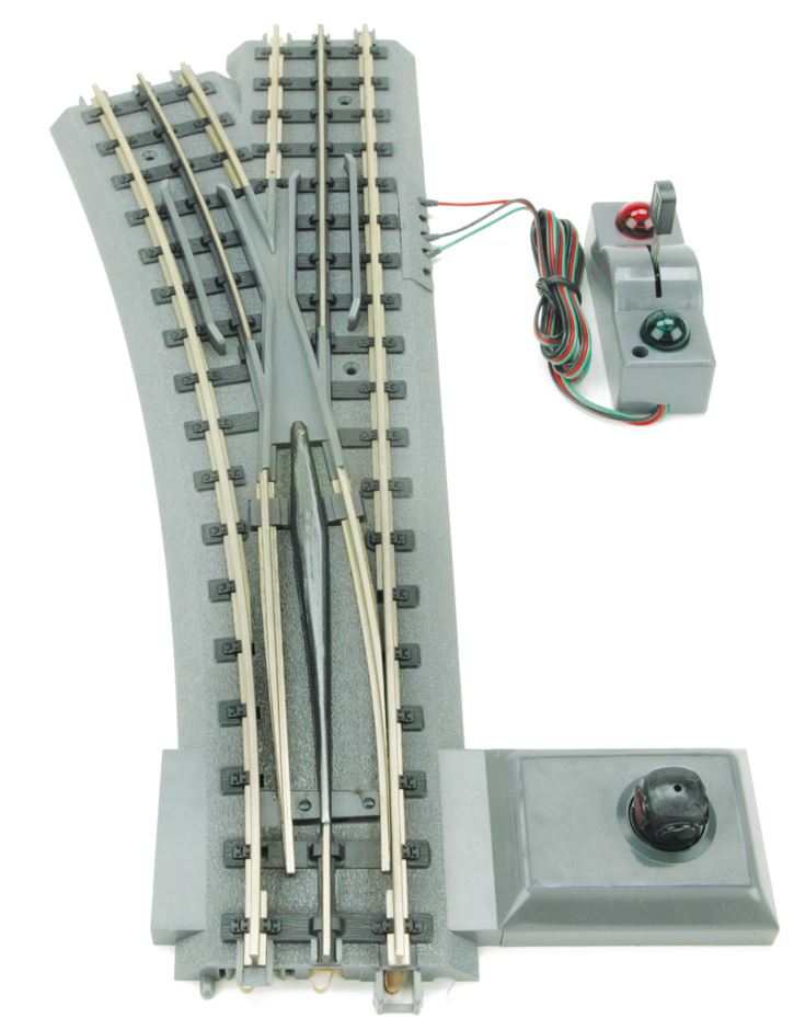 MTH 40-1021 O72 RealTrax Nickel Silver Left Hand Remote Switch Turnout