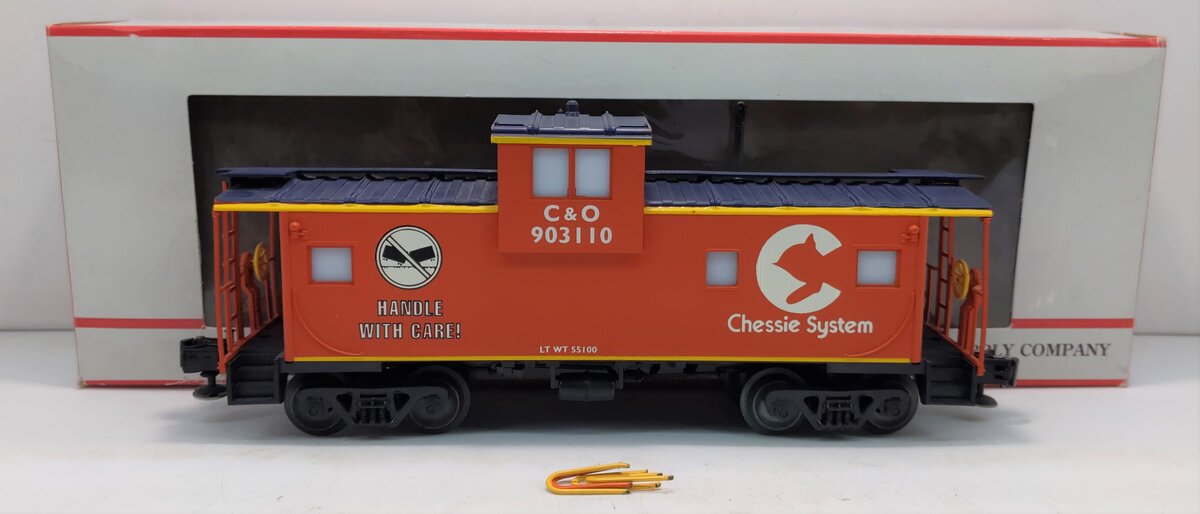 Petersen OC-102 O Gauge C&O Freight Damage Caboose #903103 - 3 Rail LN/Box