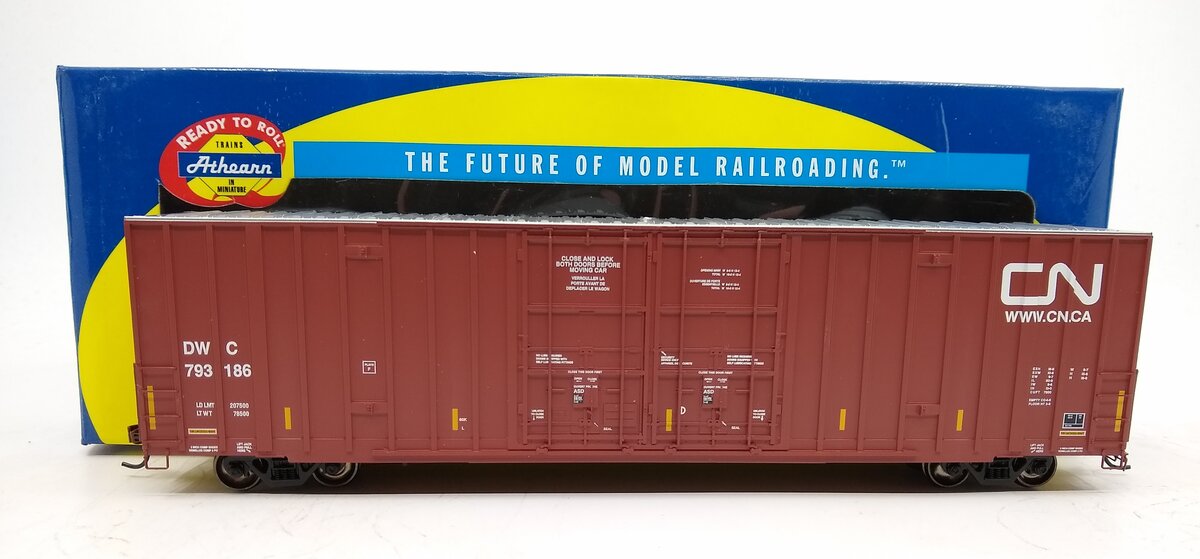 Athearn 96285 HO Canadian National/DWC 60' Gunderson Boxcar #793186 LN/Box