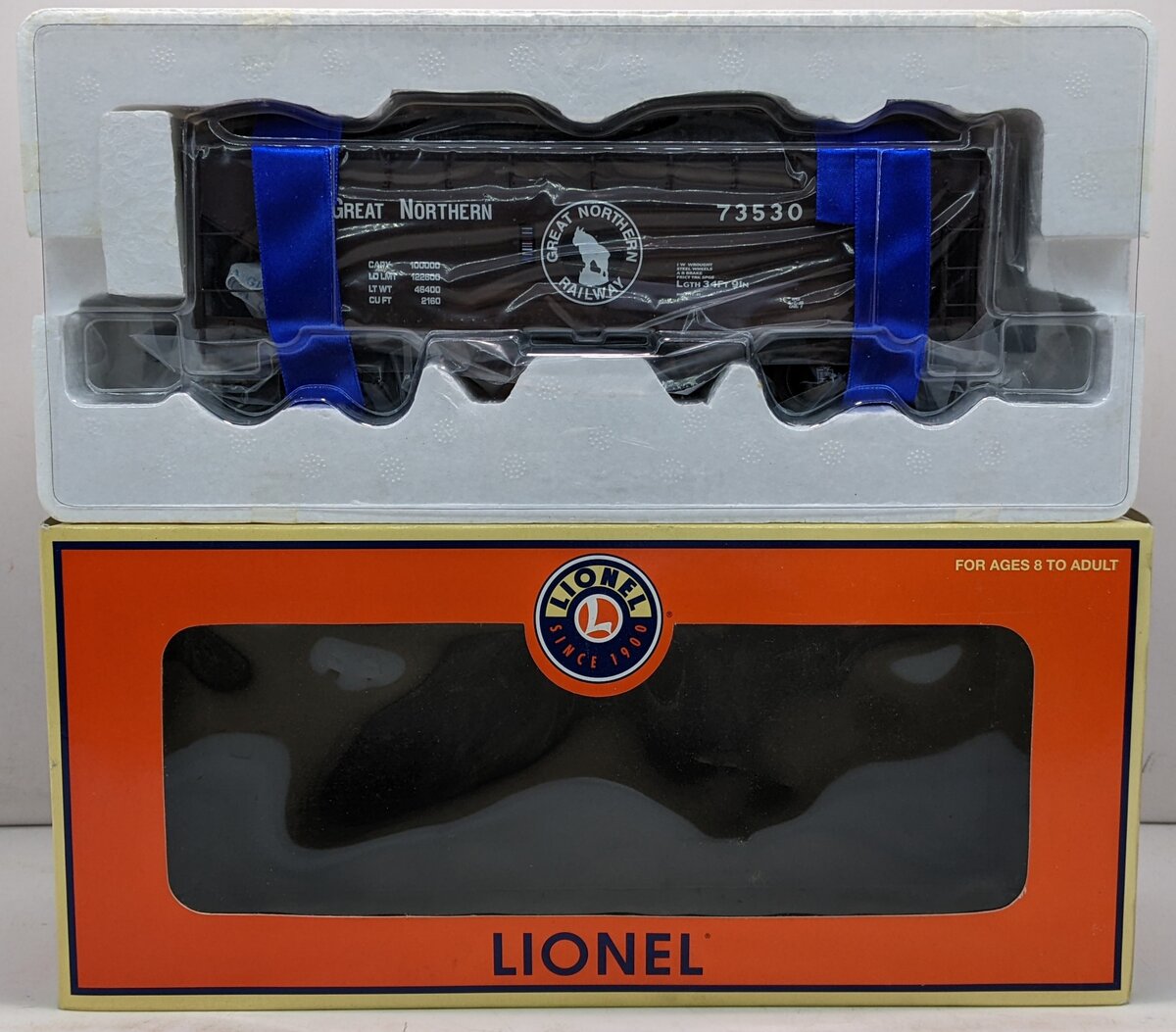 Lionel 6-17041 O Gauge Great Norhern Die-Cast Offset 2-Bay Hopper w/ Load #73530