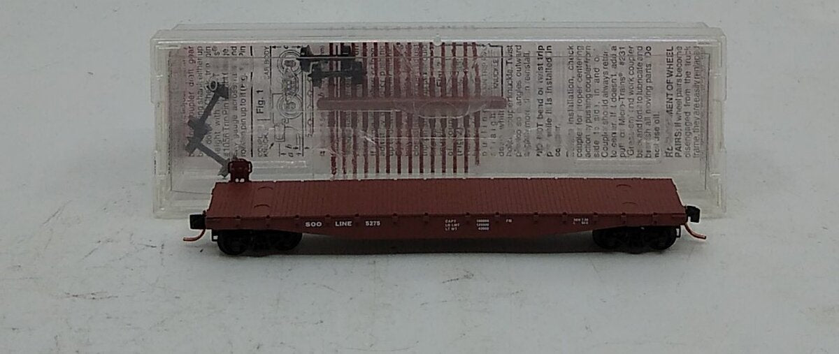 Micro-Trains 04500110 N SOO Line 50' Fishbelly Side Flatcar #5287