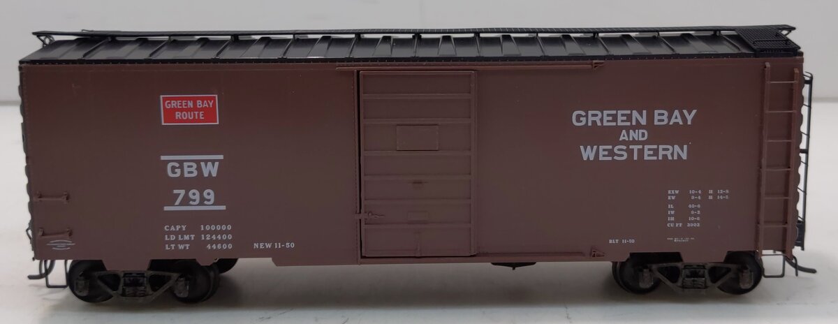Kadee 4016 HO Green Bay & Western 40' PS-1 Boxcar #799 LN/Box