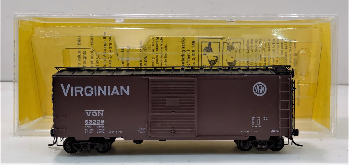 Kadee 5002 HO Scale Virginian 40' PS-1 Standard Boxcar #63226 LN/Box