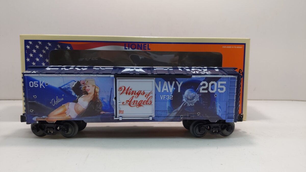 Lionel 2038210 O Gauge Wings of Angels Ashten Goodenough Musa Boxcar EX/Box