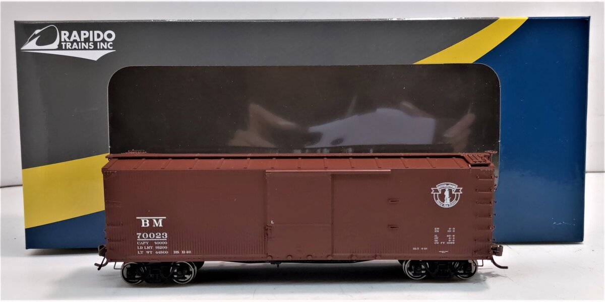 Rapido Trains 130101-1 HO Boston & Maine USRA D-S Boxcar #70023
