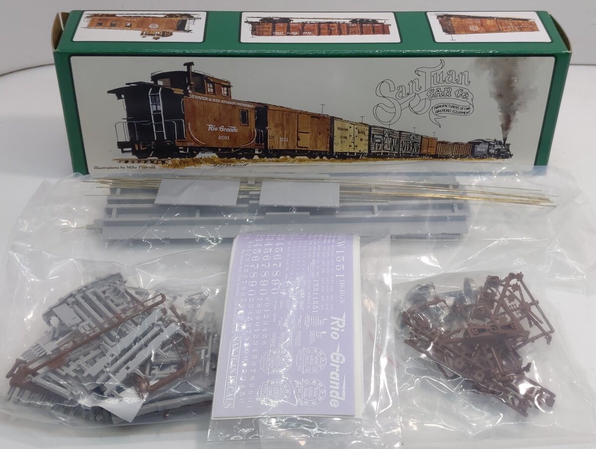 San Juan Car Co 103 On3 Denver & Rio Grande High-Side Gondola Kit