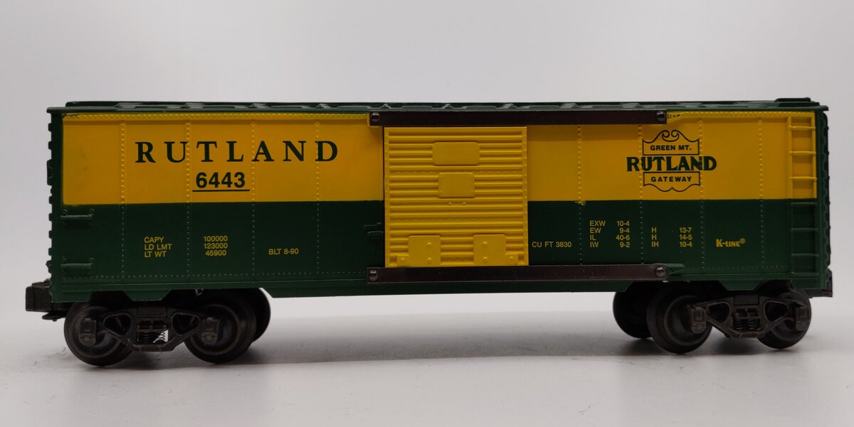 K-Line K-6443 O Gauge Rutland Classic Boxcar LN/Box