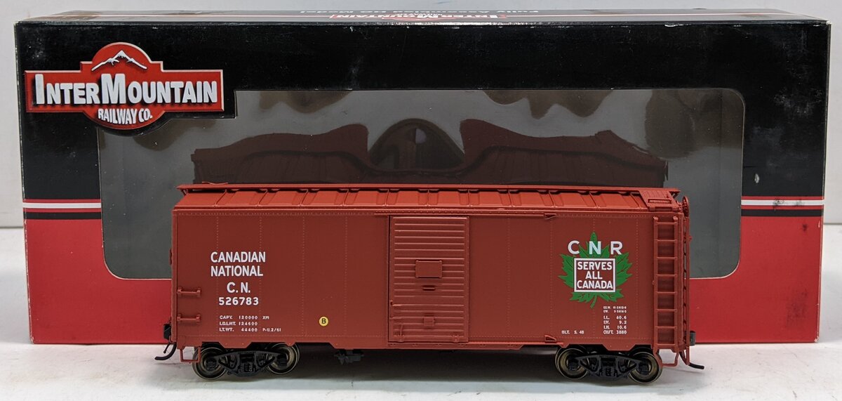 InterMountain 46801-15 HO Scale Canadian National AAR 40' Boxcar #526783 LN/Box