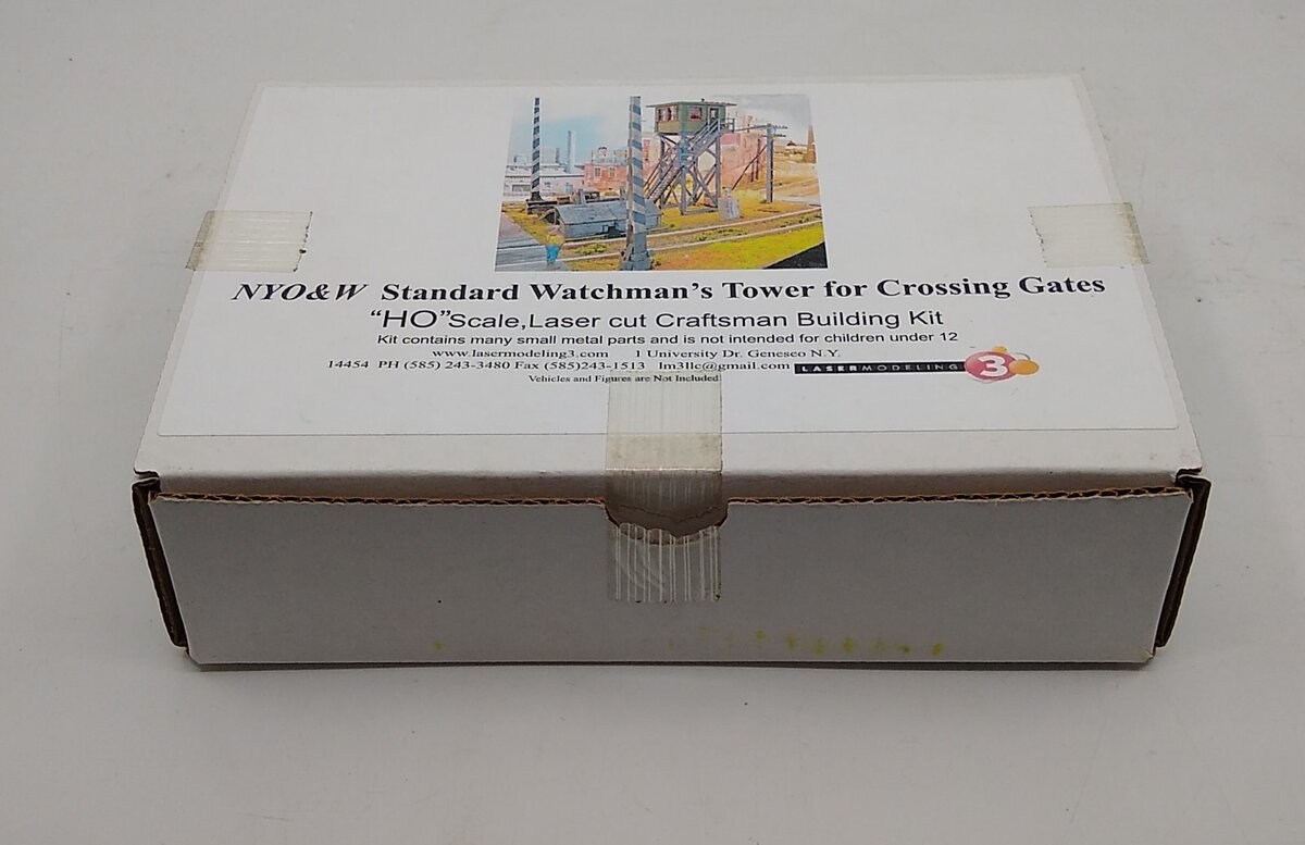 Laser Modeling 3 HO Scale NYO&W Standard Watchman's Tower For Crossing Gates Kit