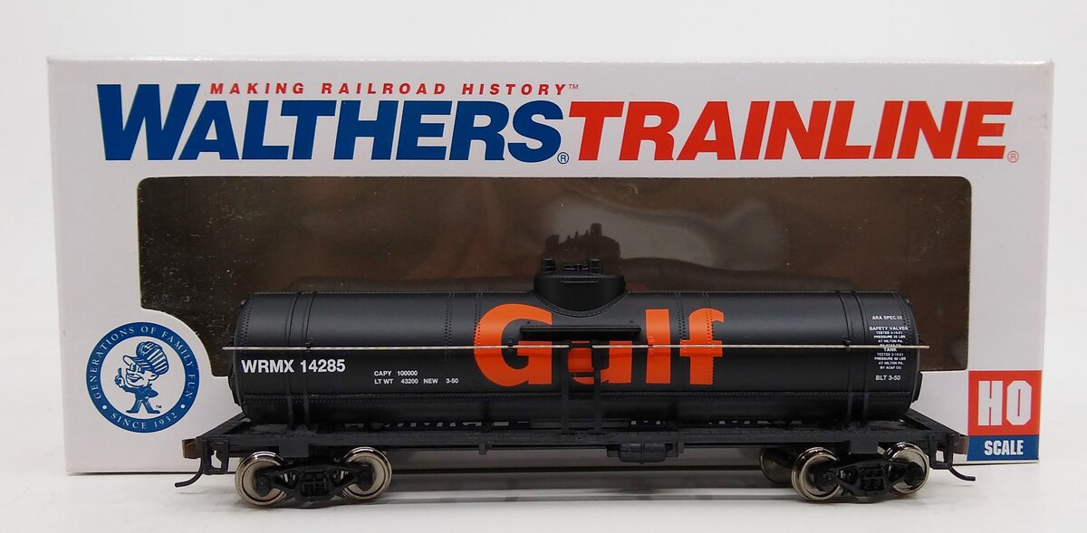 Walthers 931-1612 HO Gulf Oil Company 40' Tank Car #14285 - Ready to Run EX/Box
