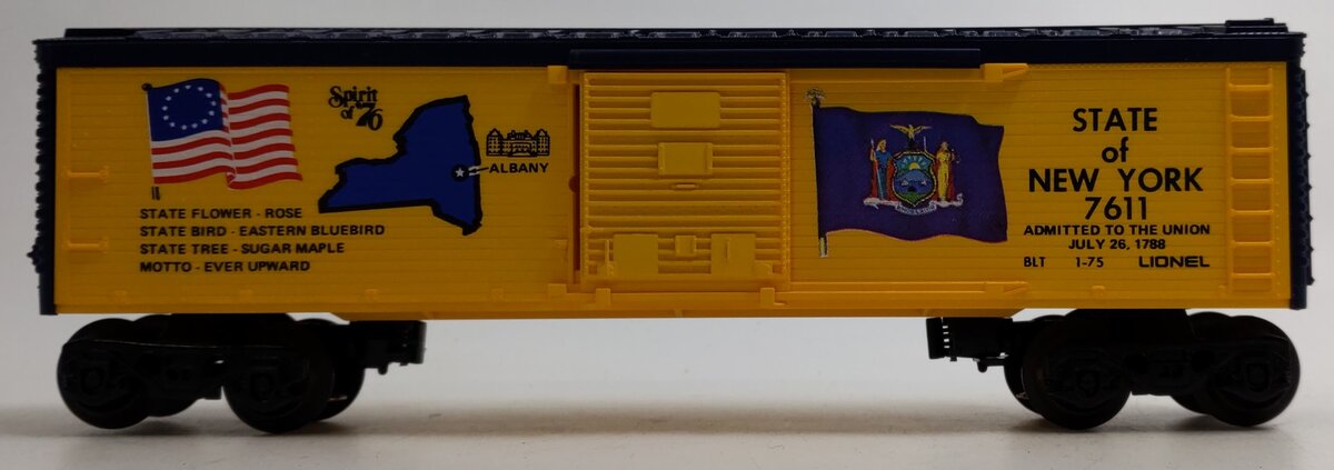 Lionel 6-7611 O Gauge State of New York Boxcar #7611 LN/Box