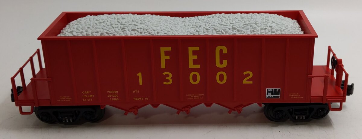 MTH 20-98217 O Florida East Coast Rapid Discharge Hopper w/Rock Load #13002 LN/Box