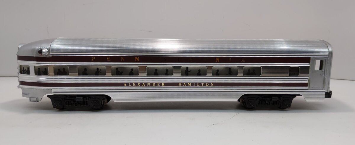 Lionel 6-9574 O Gauge Pennsylvania "Alexander Hamilton" Aluminum Observation Car EX/Box