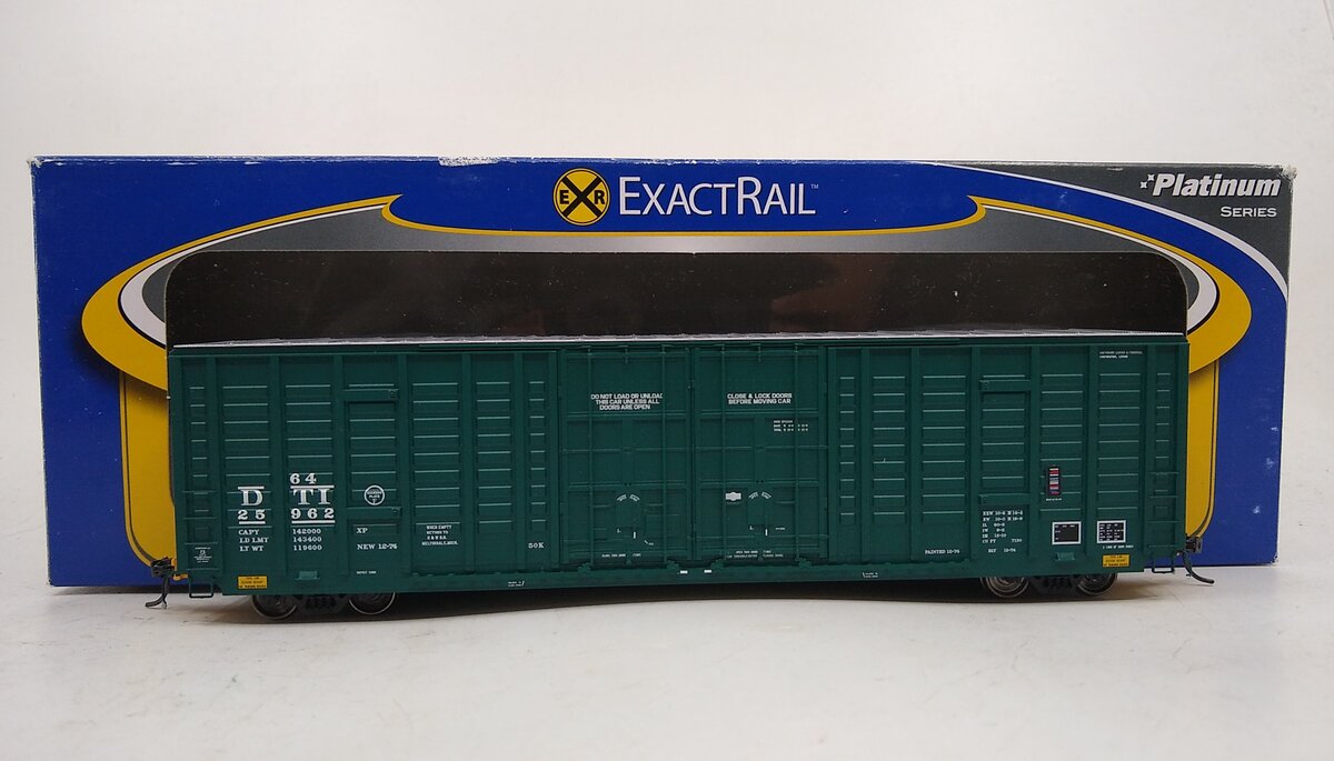 ExactRail EP-80606-11 HO Scale DTI PS 60' Waffle Side Box Car #25962 LN/Box