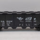 Lionel 6-16416 O Gauge Denver & Rio Grande 4-Bay Hopper with Cover LN