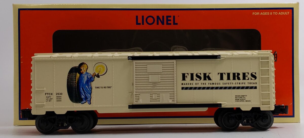 Lionel 6-52383 O Gauge Fisk Tire 2005 Netca Boxcar LN/Box