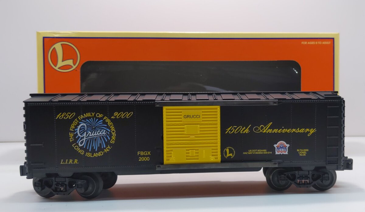 Lionel 6-52186 O Gauge NLOE GRUCCI 150th Year Anniversary Boxcar #2000 LN/Box
