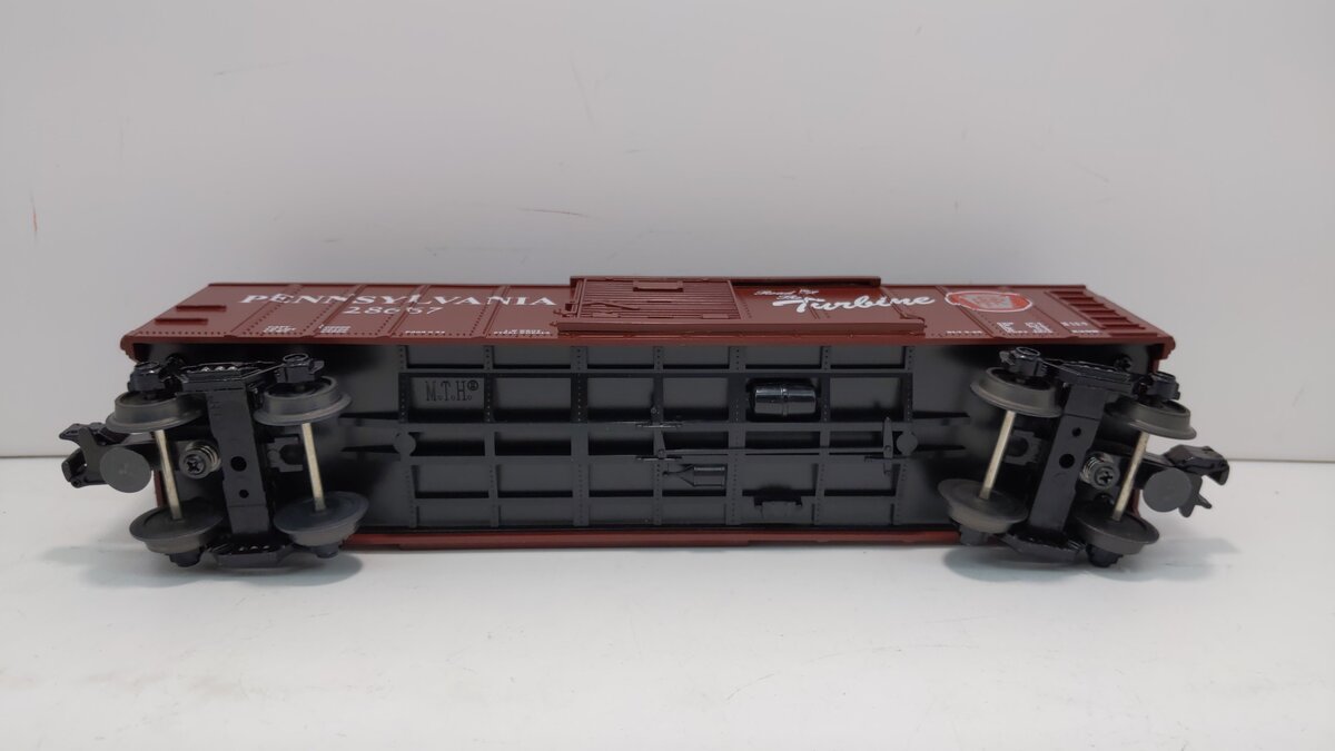 MTH 30-7437 O Gauge Pennsylvania RR "Road of The Turbine" Boxcar #28667 LN/Box