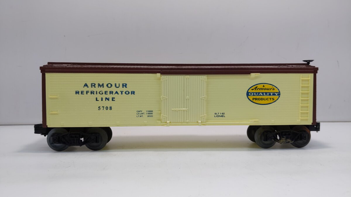 Lionel 6-5708 O Gauge Armour Reefer EX/Box