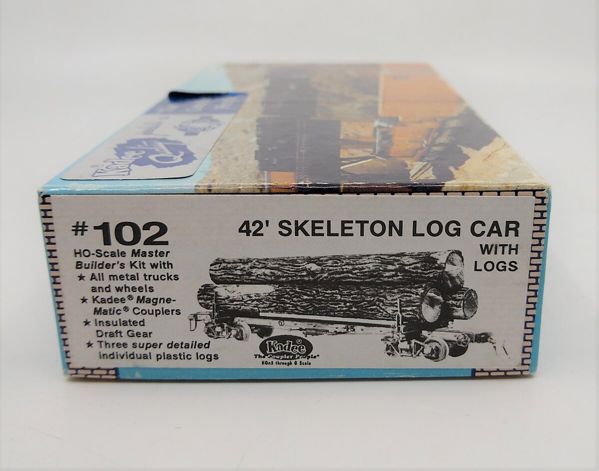 Kadee 102 HO 42' Skeleton Log Car Kit With Logs Kit