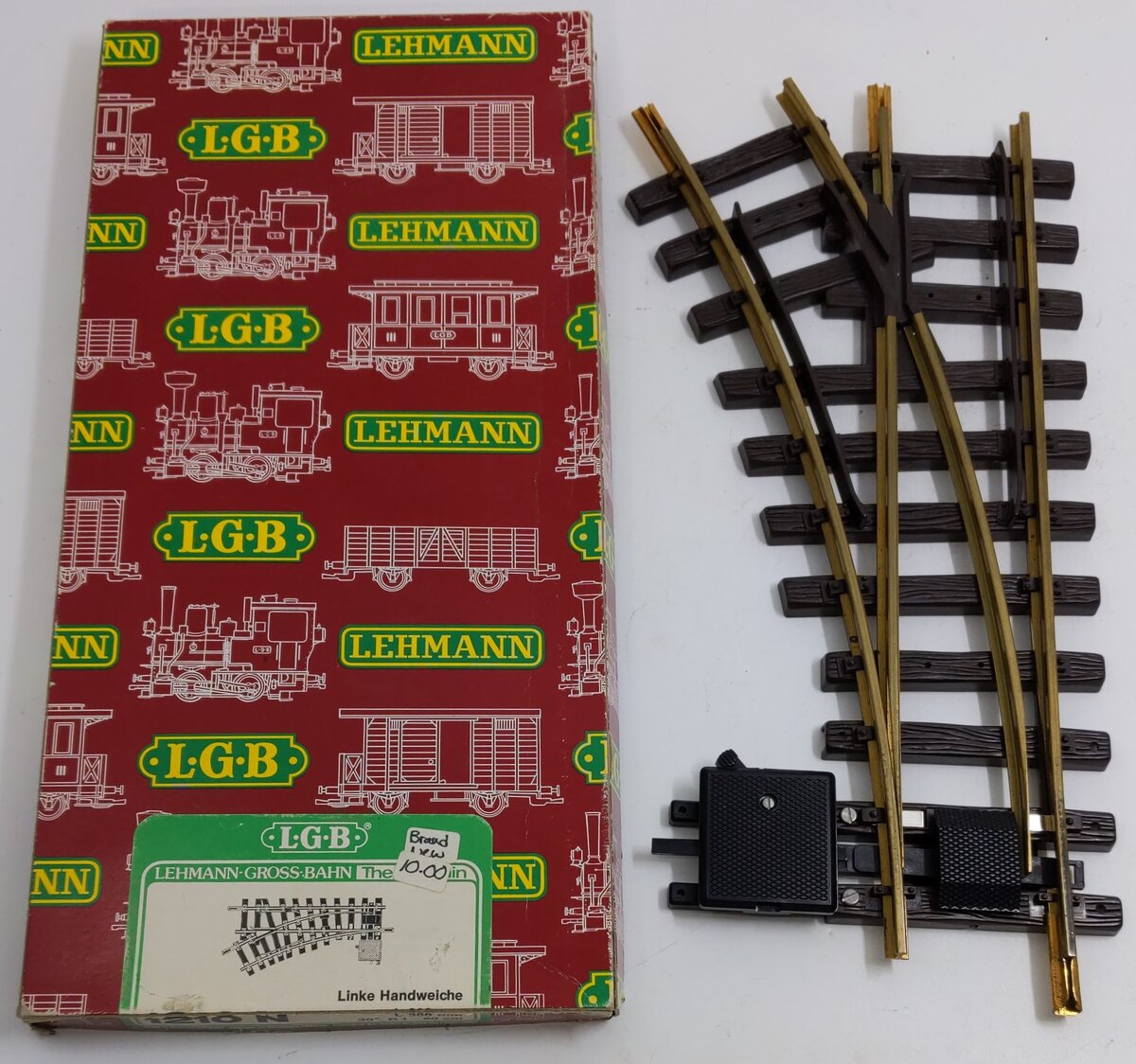 LGB 1210N G Left Hand Manual Switch Turnout LN/Box