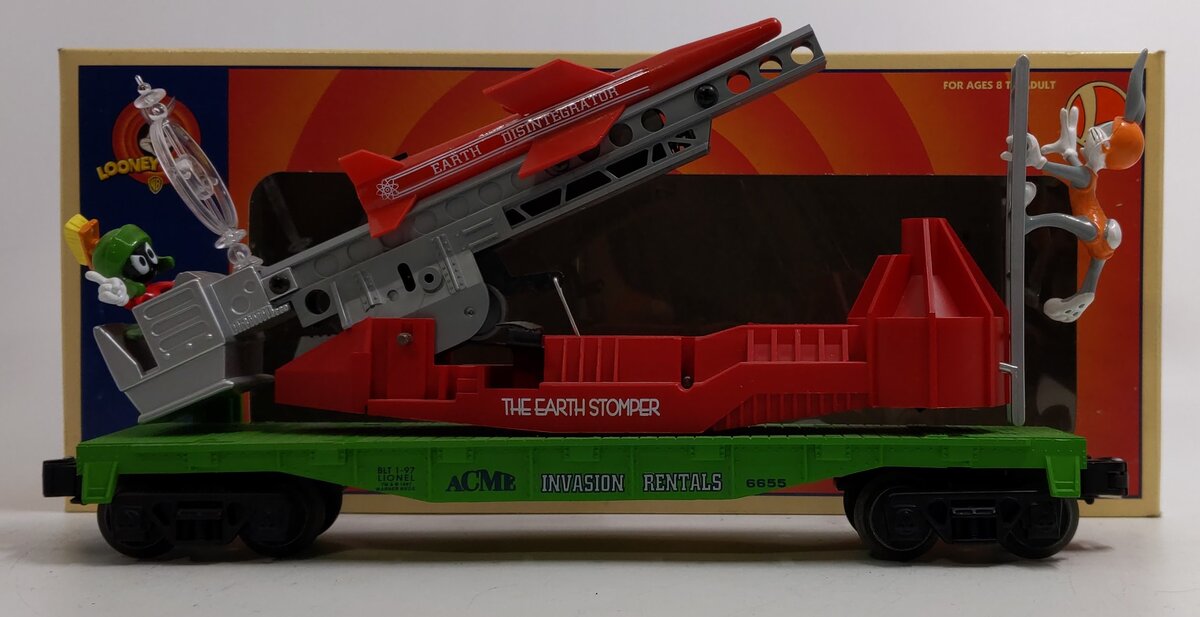Lionel 6-16752 O Gauge Marvin the Martian Missile-Launching Flatcar w/Bugs Bunny LN/Box