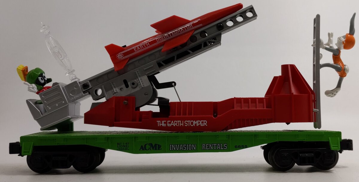 Lionel 6-16752 O Gauge Marvin the Martian Missile-Launching Flatcar w/Bugs Bunny LN/Box