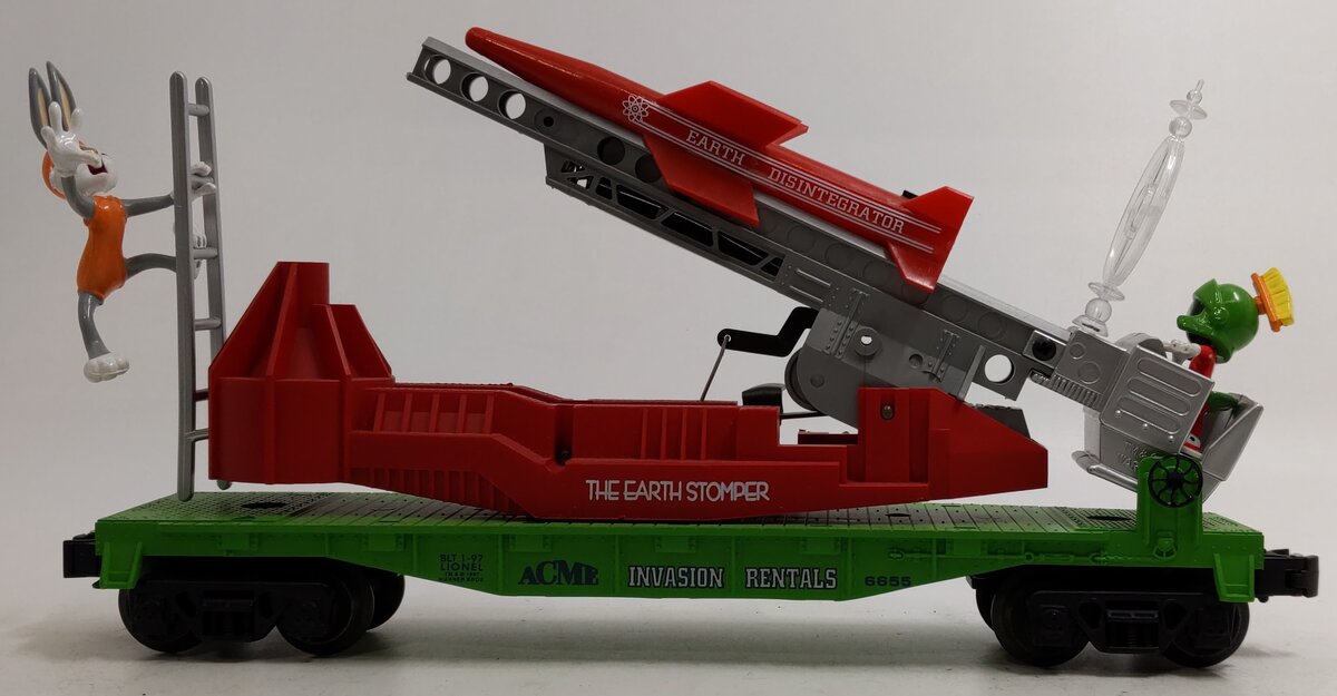 Lionel 6-16752 O Gauge Marvin the Martian Missile-Launching Flatcar w/Bugs Bunny LN/Box